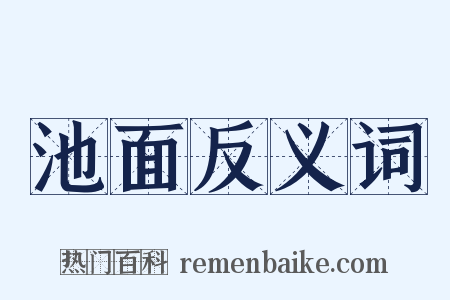 池面反义词是什么意思的图片